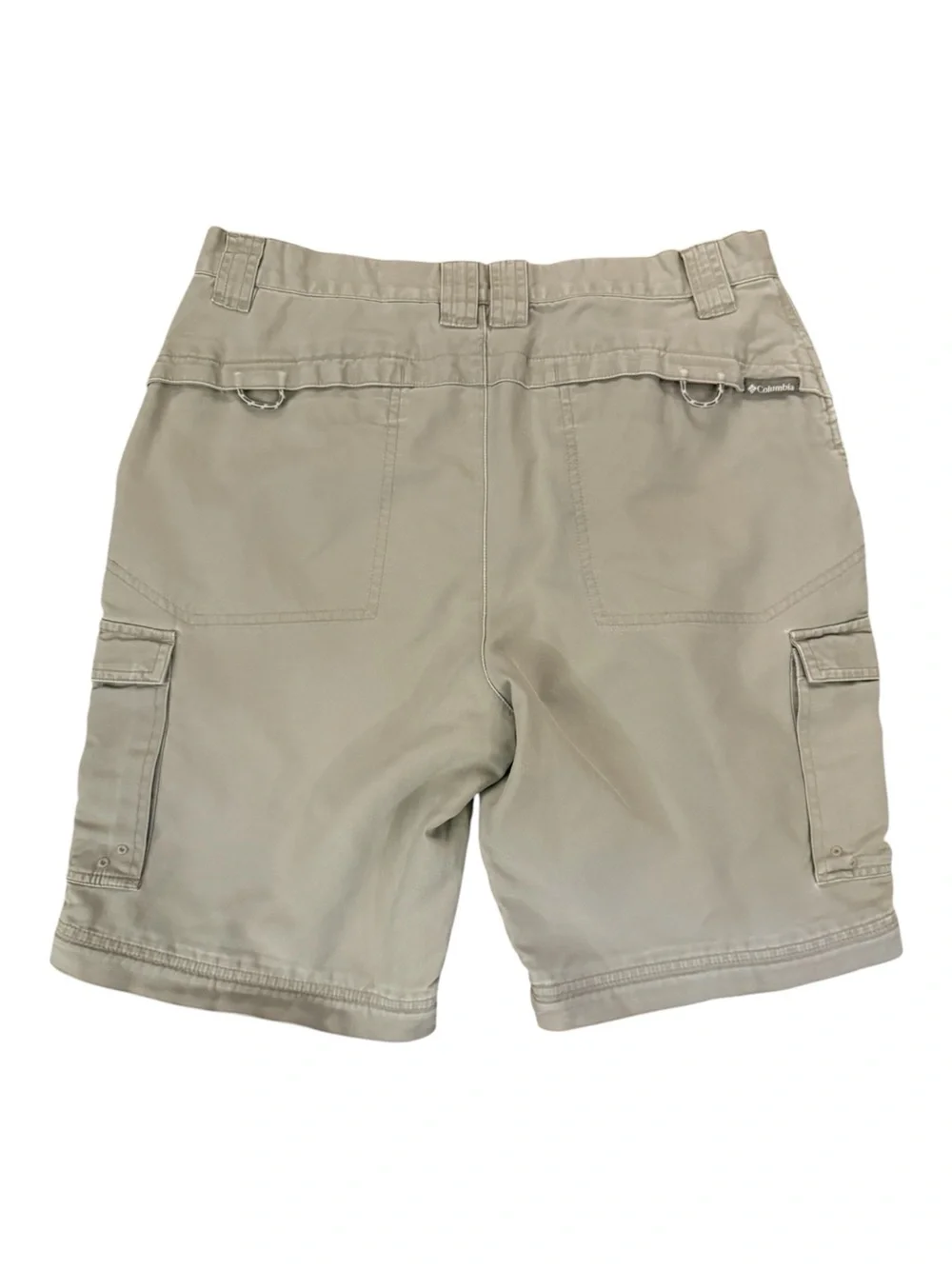 Vintage Y2K Columbia Cropped Convertible Cargo Pants 32 Zip-Off Shorts Tan